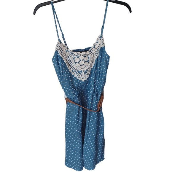 Rue21 Blue And White Polka Dot Dress Size Large NWT - Picture 1 of 3